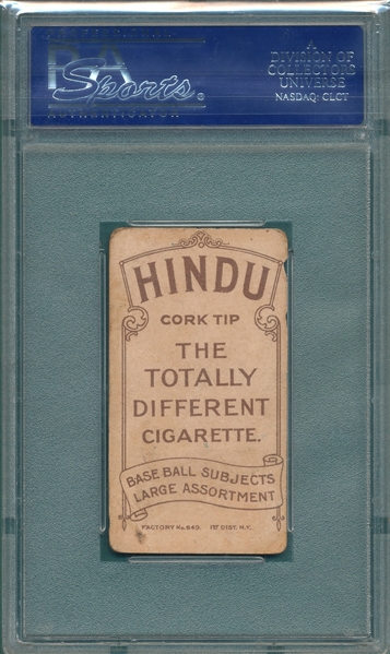 1909-1911 T206 Marquard, Hands at Hips, Hindu Cigarettes PSA 1