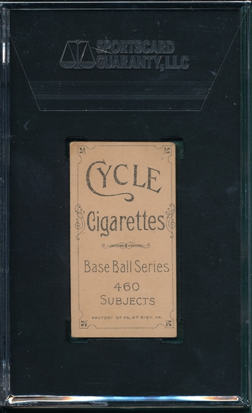 1909-1911 T206 Leifield, Batting, Cycle Cigarettes SGC 50 *460 Series*