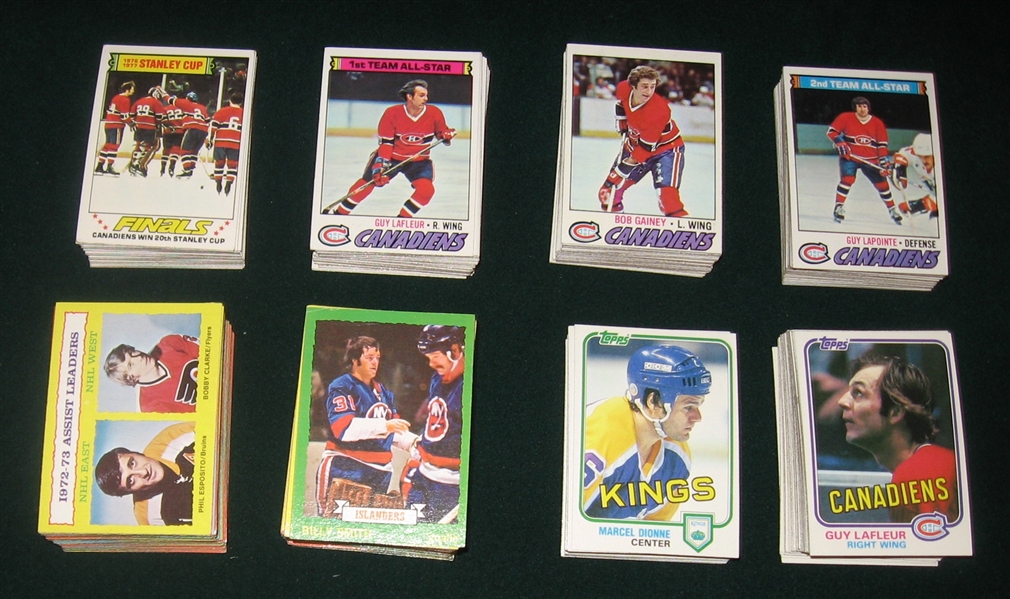 1973-81 Topps Hockey Lot of (750+) W/ Orr (5) & Gretzky