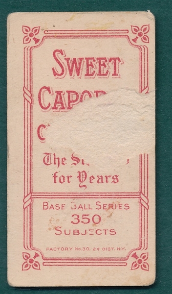 1909-1911 T206 Doolin Sweet Caporal Cigarettes