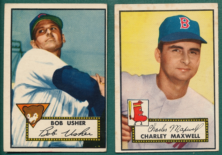 1952 Topps Lot of (5)  W/ #180 Maxwell
