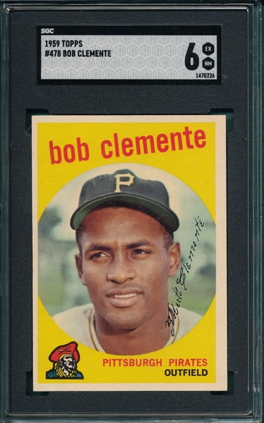 1959 Topps #478 Bob Clemente SGC 6