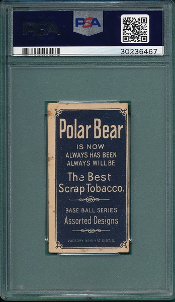 1909-1911 T206 Elberfeld, Fielding, Polar Bear PSA 3