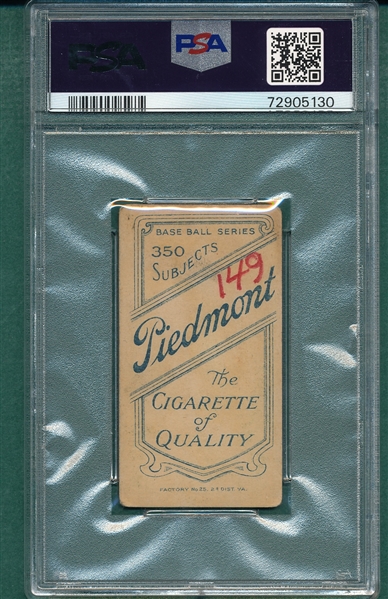 1909-1911 T206 Groom Piedmont Cigarettes PSA 2 (MK)