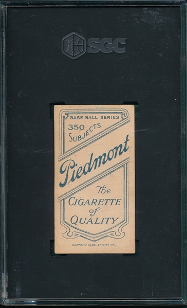 1909-1911 T206 Street, Portrait, Piedmont Cigarettes SGC 5