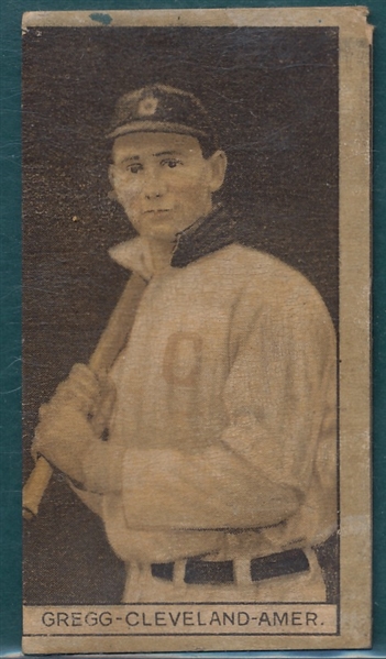1912 T207 Gregg Anonymous Back