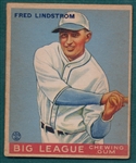 1933 Goudey #133 Fred Lindstrom 