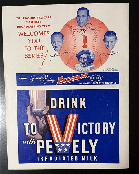 1943 World Series Program & Score Card, Cardinals vs. Yankees