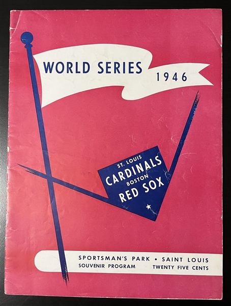 1946 World Series Program Cardinals vs. Red Sox