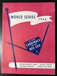 1946 World Series Program Cardinals vs. Red Sox