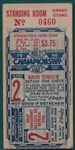 1946 World Series Game #2 Ticket Stub, Cardinals vs. Red Sox