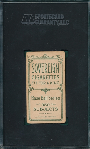 1909-1911 T206 Bresnahan, Portrait, Sovereign Cigarettes SGC 1.5 *350 Series*
