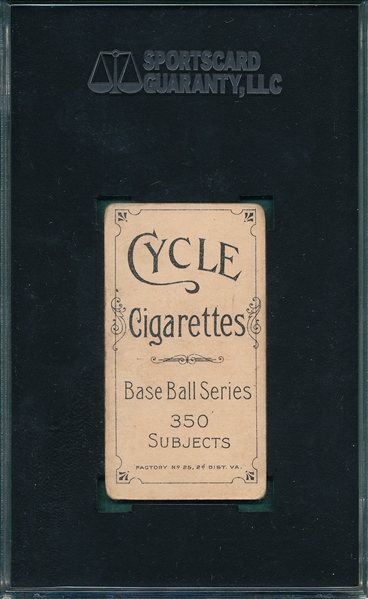 1909-1911 T206 Barbeau Cycle Cigarettes SGC 35