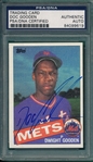 1985 Topps #620 Dwight Gooden, Signed, PSA/DNA Authentic