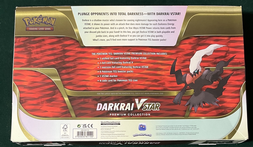 Pokemon Darkrai V Star Unopened Box