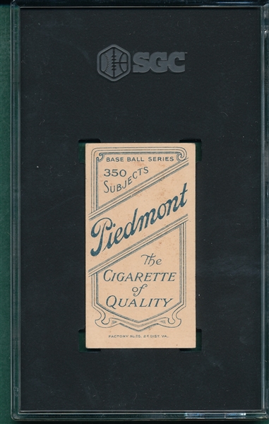 1909-1911 T206 Schmidt, Portrait, Piedmont Cigarettes SGC 4