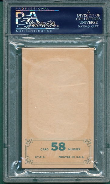 1965 Topps Embossed #58 Ernie Banks PSA 6