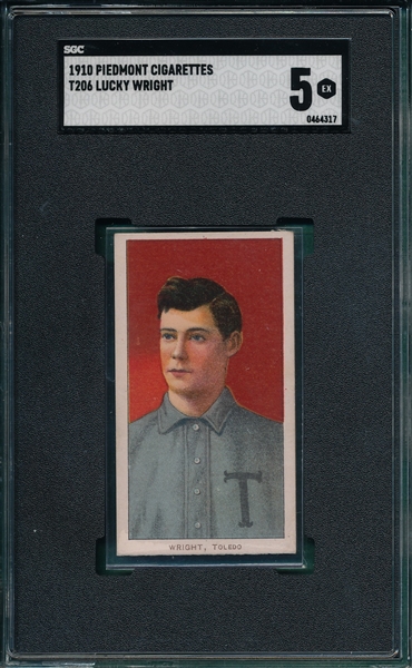 1909-1911 T206 Wright Piedmont Cigarettes SGC 5