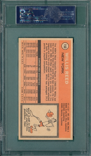 1970-71 Topps Basketball #150 Willis Reed, PSA 8.5