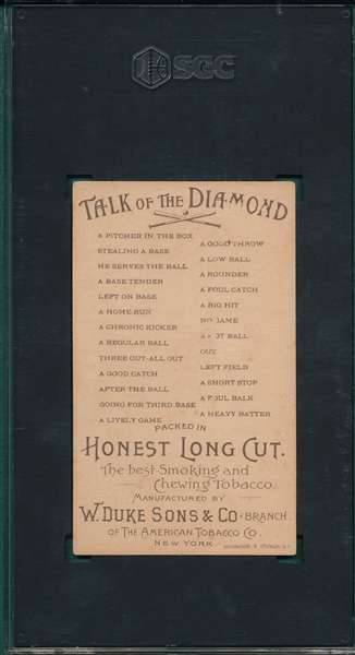 1893 N135 Talk of the Diamond Stealing A Base Honest Long Cut SGC 2