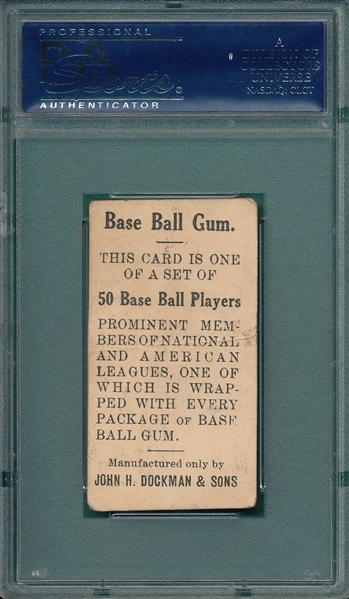 1909 E92 Bergen Dockman & Sons PSA 2