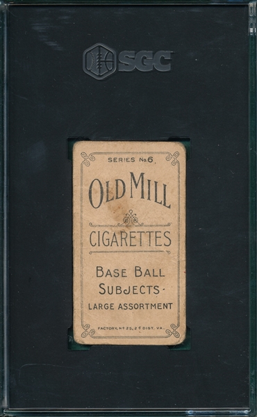 1910 T210-6 Olson Old Mill Cigarettes SGC 1