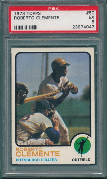 1973 Topps #50 Roberto Clemente PSA 5