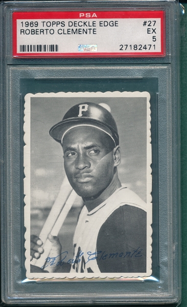 1969 Topps Deckle Edge #27 Roberto Clemente PSA 5