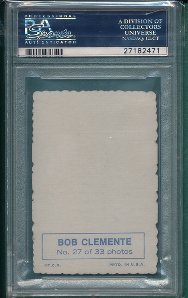 1969 Topps Deckle Edge #27 Roberto Clemente PSA 5