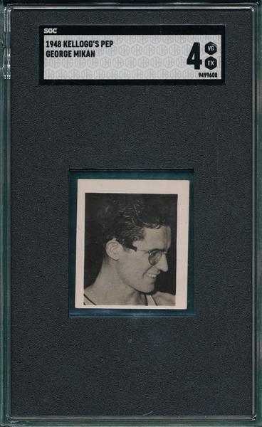 1948 Kellogg's Pep George Mikan SGC 4 *Rookie*