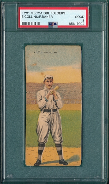 1911 T201 Collins/Baker Mecca Cigarettes PSA 2