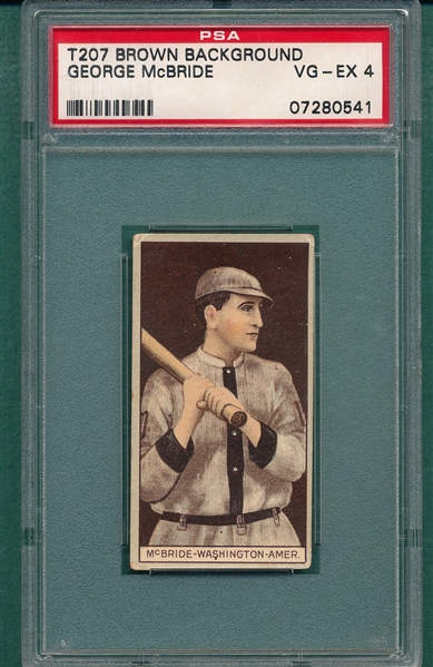 1912 T207 McBride Recruit Little Cigars PSA 4