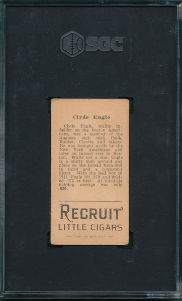 1912 T207 Engle Recruit Little Cigars SGC 2