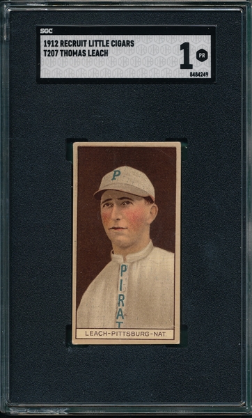 1912 T207 Leach Recruit Little Cigars SGC 1