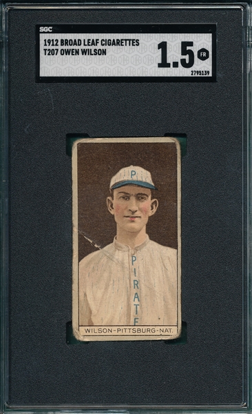 1912 T207 Wilson Broad Leaf Cigarettes SGC 1.5