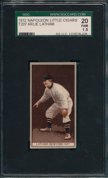 1912 T207 Latham Napoleon Cigars SGC 20