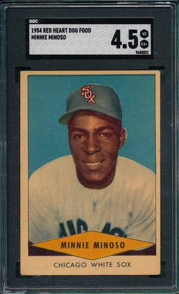 1954 Red Heart Minnie Minoso SGC 4.5