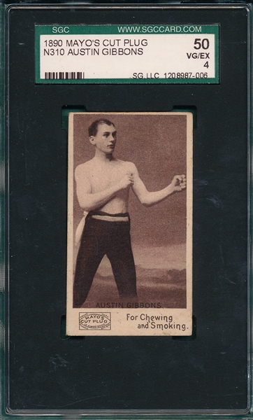 1890 N310 Boxing Austin Gibbons Mayos Cut Plug SGC 50