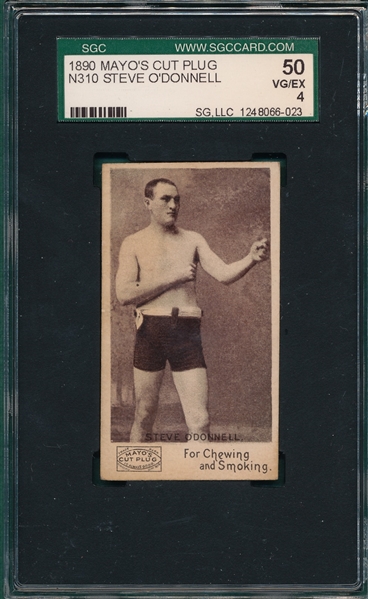 1890 N310 Boxing Steve O'Donnell Mayo's Cut Plug SGC 50