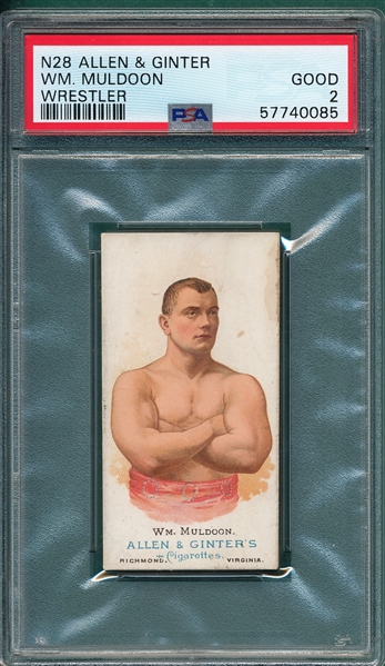 1887 N28 Muldoon Allen & Ginter Cigarettes PSA 2