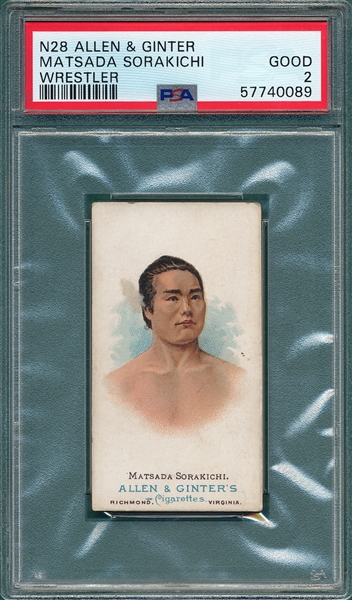 1887 N28 Sorakichi Allen & Ginter Cigarettes PSA 2