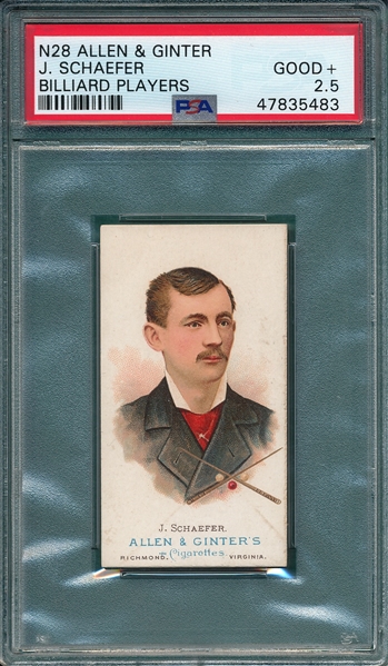 1887 N28 Schaefer Allen & Ginter Cigarettes PSA 2.5