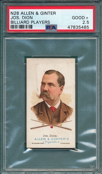 1887 N28 Dion Allen & Ginter Cigarettes PSA 2.5