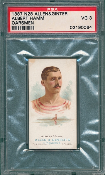 1887 N28 Hamm Allen & Ginter Cigarettes PSA 3