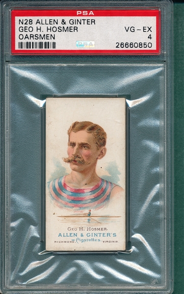 1887 N28 Hosmer Allen & Ginter Cigarettes PSA 4