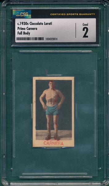 1930s Ciocclato Lurati Primo Carnera, Full Body, CSG 2