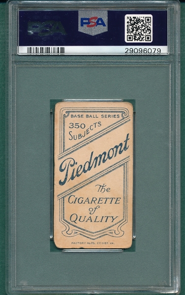 1909-1911 T206 Krause, Pitching, Piedmont Cigarettes, PSA 2