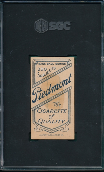 1909-1911 T206 Seitz Piedmont Cigarettes SGC 1.5 *Southern League*