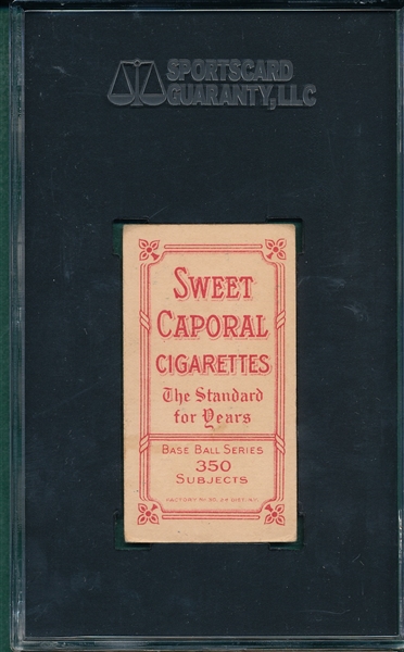 1909-1911 T206 Congalton Sweet Caporal Cigarettes SGC 50