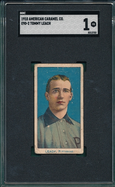 1910 E90-2 Tommy Leach American Caramel Co. SGC 1